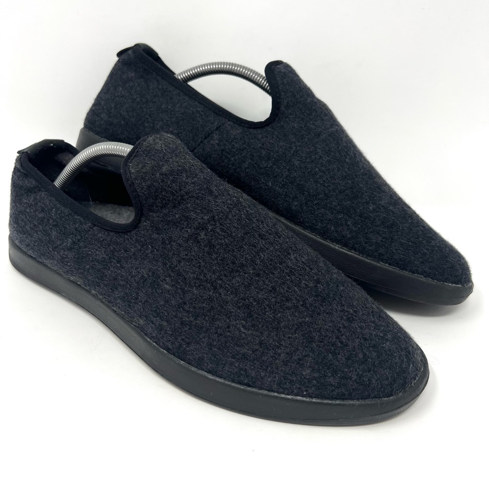 Allbirds Men’s Merino Wool Loungers Sz 12 Slip On Shoe Charcoal Grey Sneaker GUC